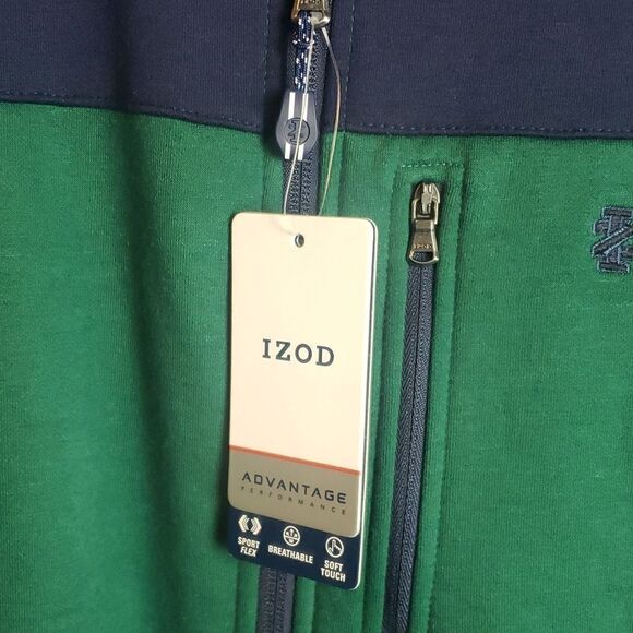 NWT IZOD Advantage Green Vest Jacket - Picture 2 of 9